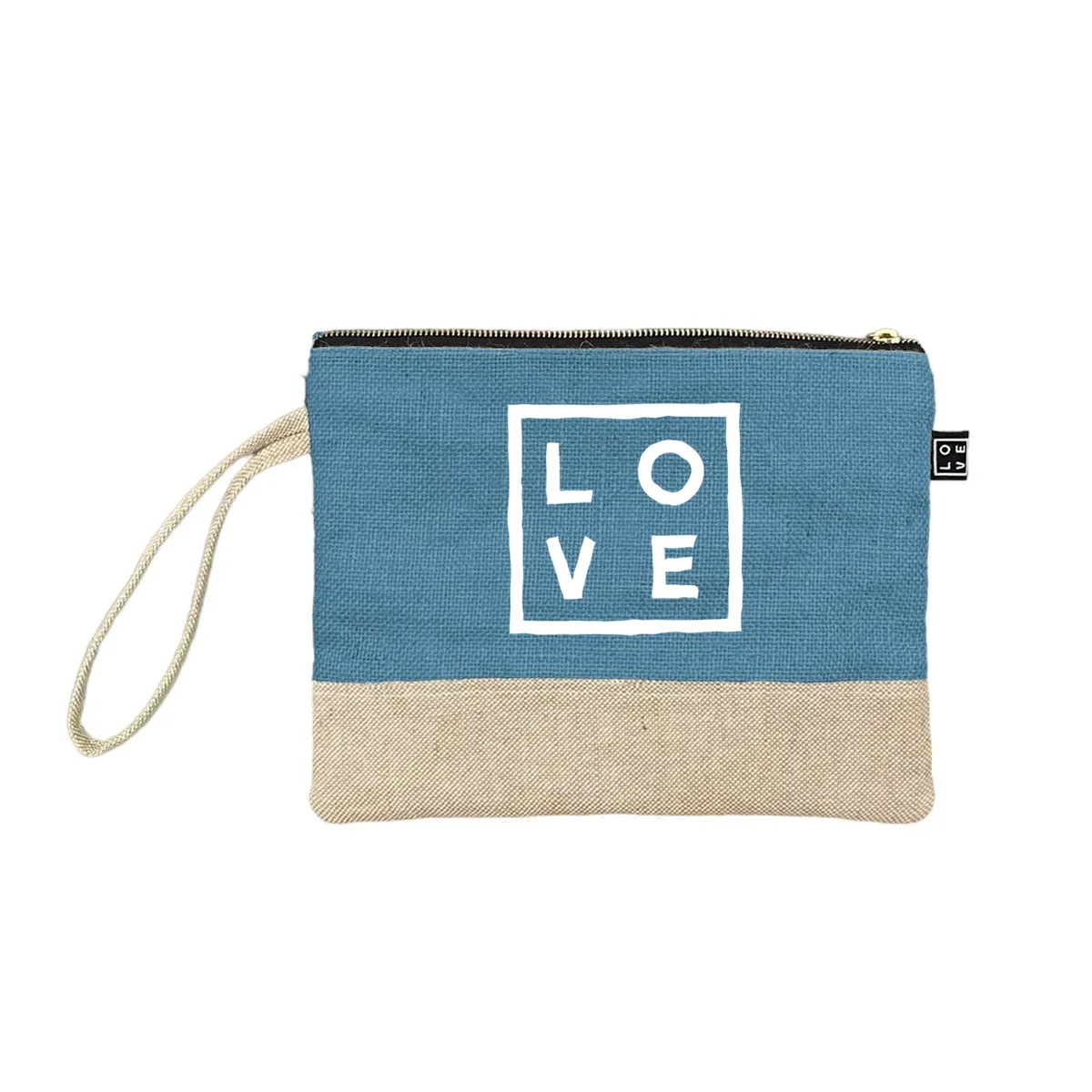 2-Tones Clutch - Sky Blue – Natural Elegance by LOVE
