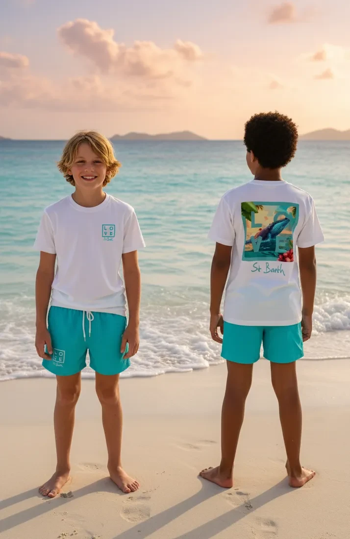Head to the Caribbean with our 100% LOVE Whale T-shirt